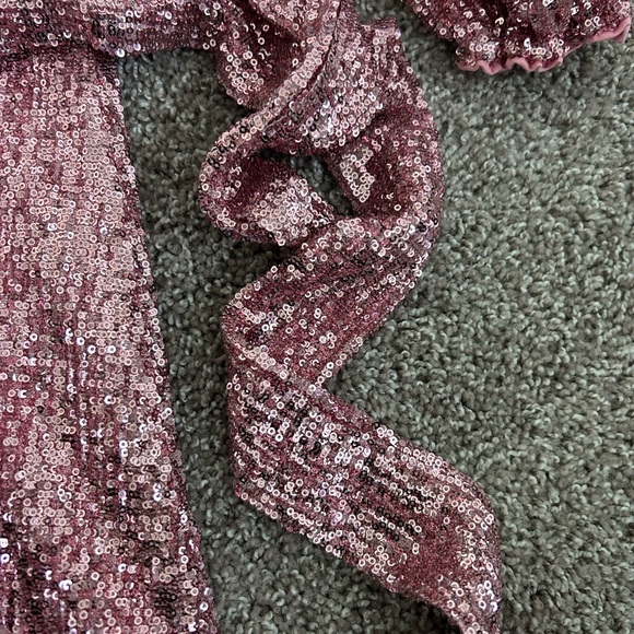 Pink Sequin Party Dress - Picture 10 of 10